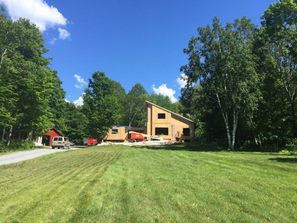 SIPs structure for a Contemporary home in Hinesburg, Vermont