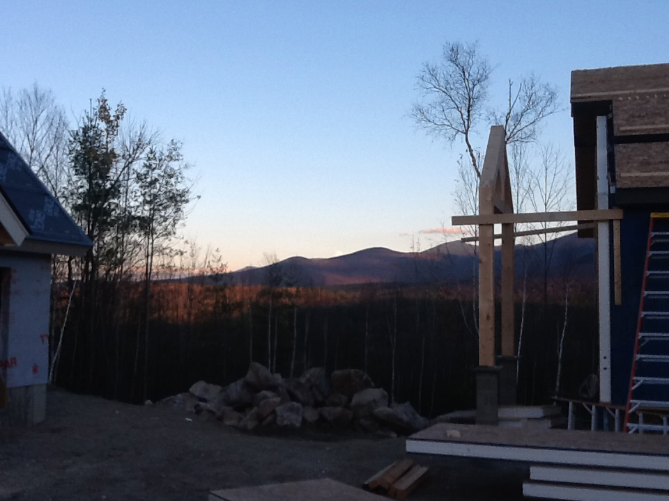 Mountainous view at a SIPs installation site